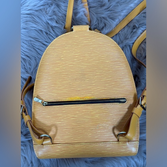 Authentic Louis Vuitton Epi Mabillon Backpack with Yellow Purple - Picture 5 of 11